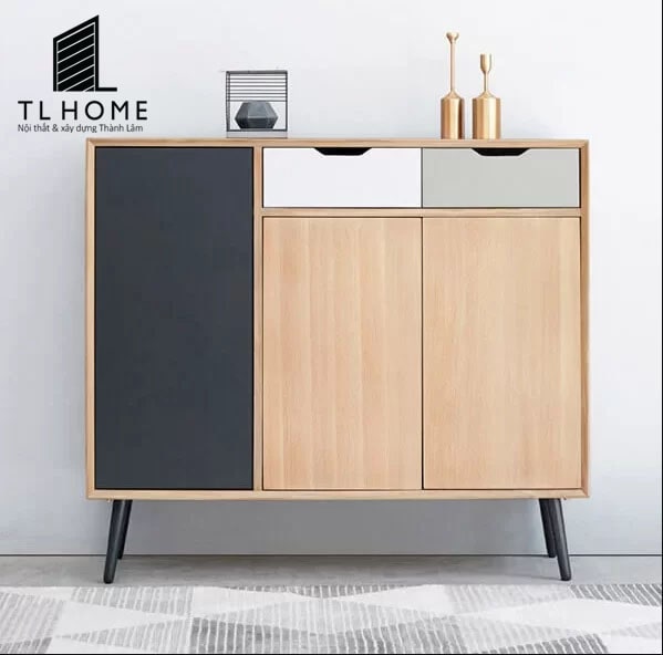 Tủ giày gỗ MDF phủ Melamine cốt thường