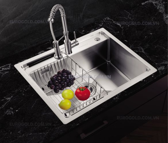 Chậu rửa bát SUS304 kèm khay inox EUS55848