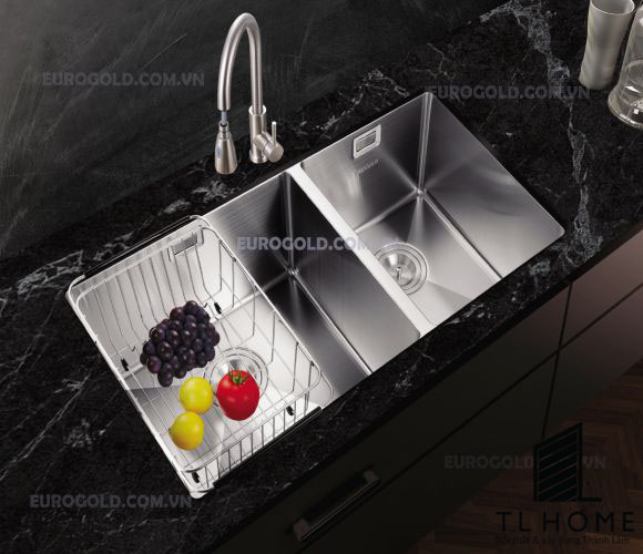 Chậu rửa bát SUS304 kèm khay inox EUS68144