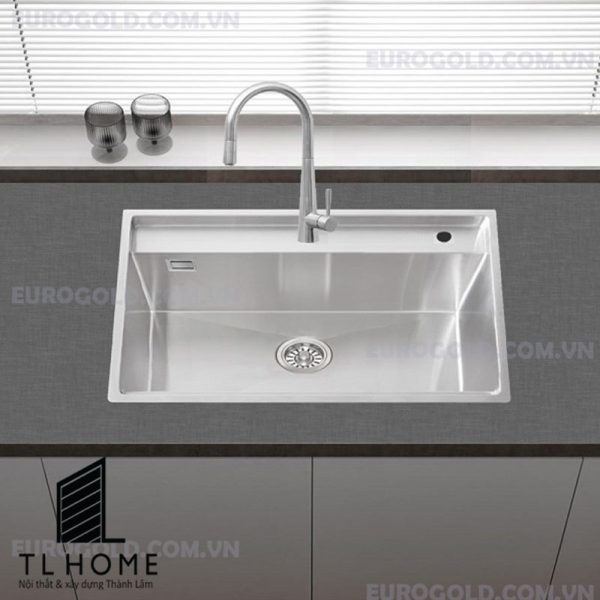 Chậu rửa bát SUS304 kèm khay inox EUS55848