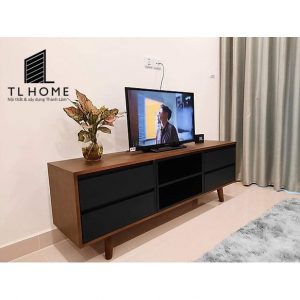 Kệ tivi MDF An Cường cốt xanh chống ẩm phủ Veneer