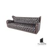 Sofa băng Tân cổ điển khung inox bọc da PU