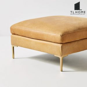 Sofa đơn khung gỗ óc chó bọc da PU