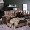 Sofa giường khung gỗ óc chó bọc da PU