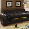 Sofa giường Tân cổ điển khung gỗ óc chó da PU