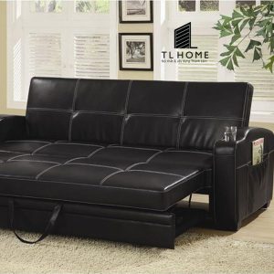 Sofa giường Tân cổ điển khung inox bọc Da Simili (PVC)