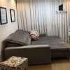 Sofa giường Tân cổ điển khung inox bọc vải nhung