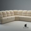 Sofa góc khung gỗ óc chó bọc nỉ