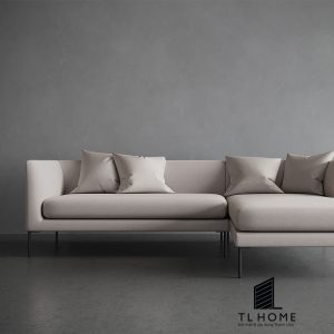 Sofa góc khung inox bọc nỉ