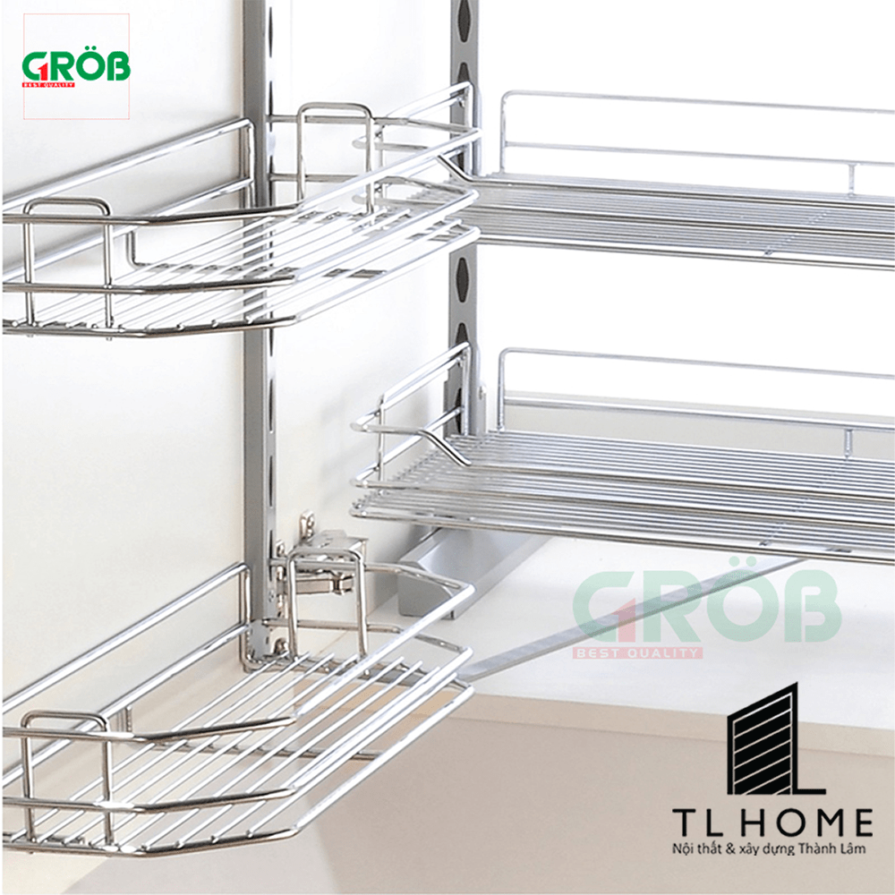 Tủ kho 2 tầng cánh mở inox 304