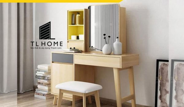 Bàn trang điểm hiện đại MDF Thái Lan cốt thường phủ Late