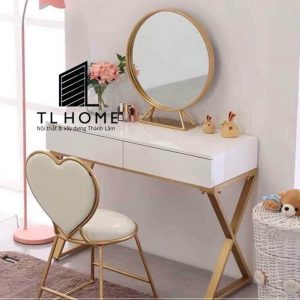 Bàn trang điểm tân cổ điển MDF cốt thường phủ Min