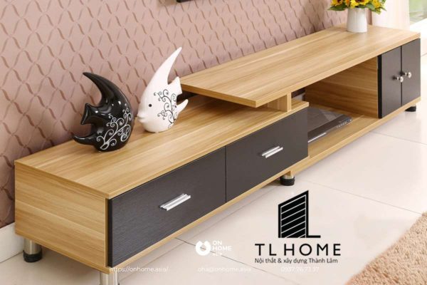 Kệ tivi MDF cốt xanh chống ẩm phủ Late